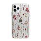 Watercolour Flowers and Foliage Apple iPhone 11 Pro in Silver with Bumper Case