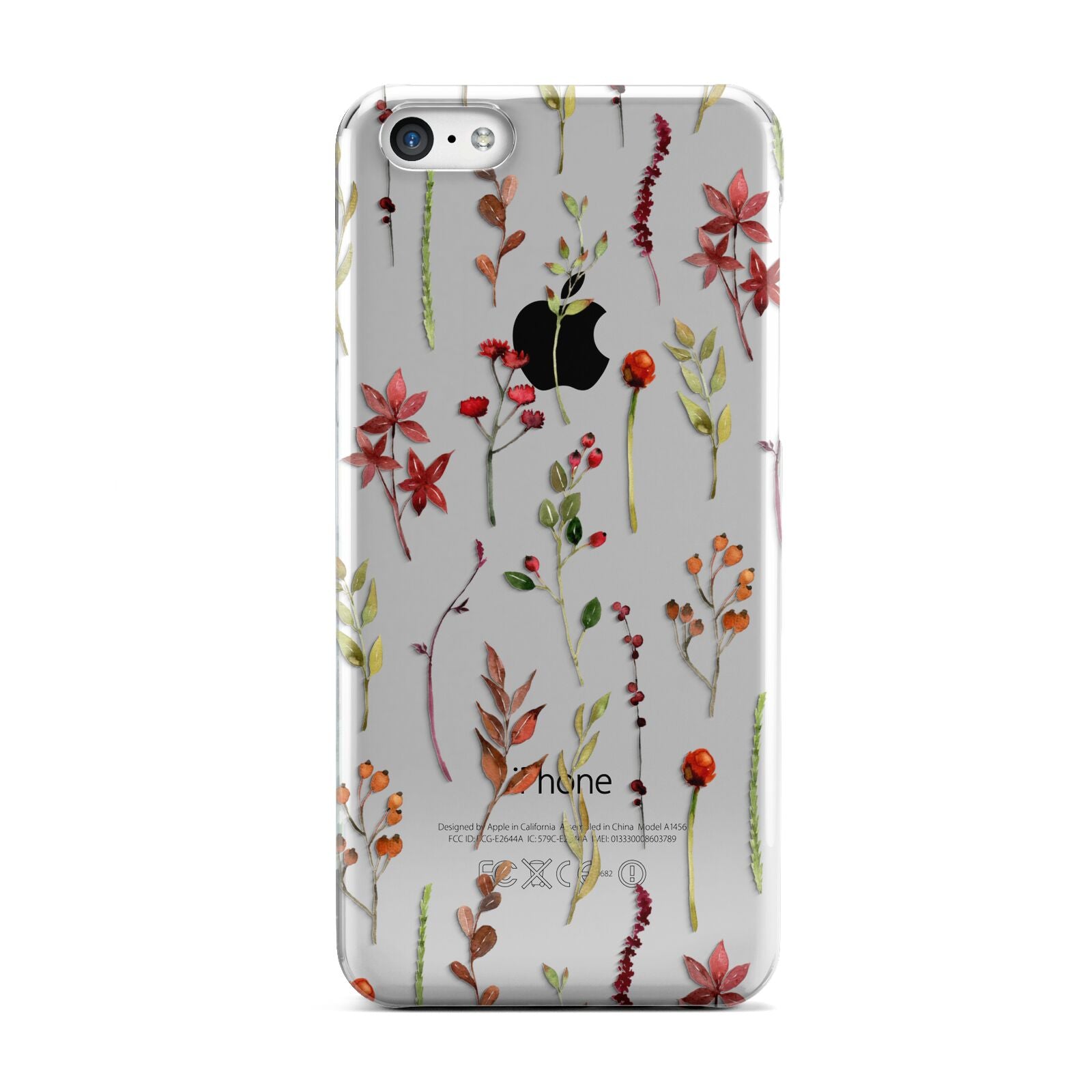 Watercolour Flowers and Foliage Apple iPhone 5c Case
