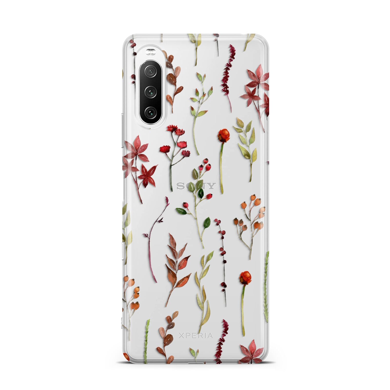 Watercolour Flowers and Foliage Sony Xperia 10 III Case