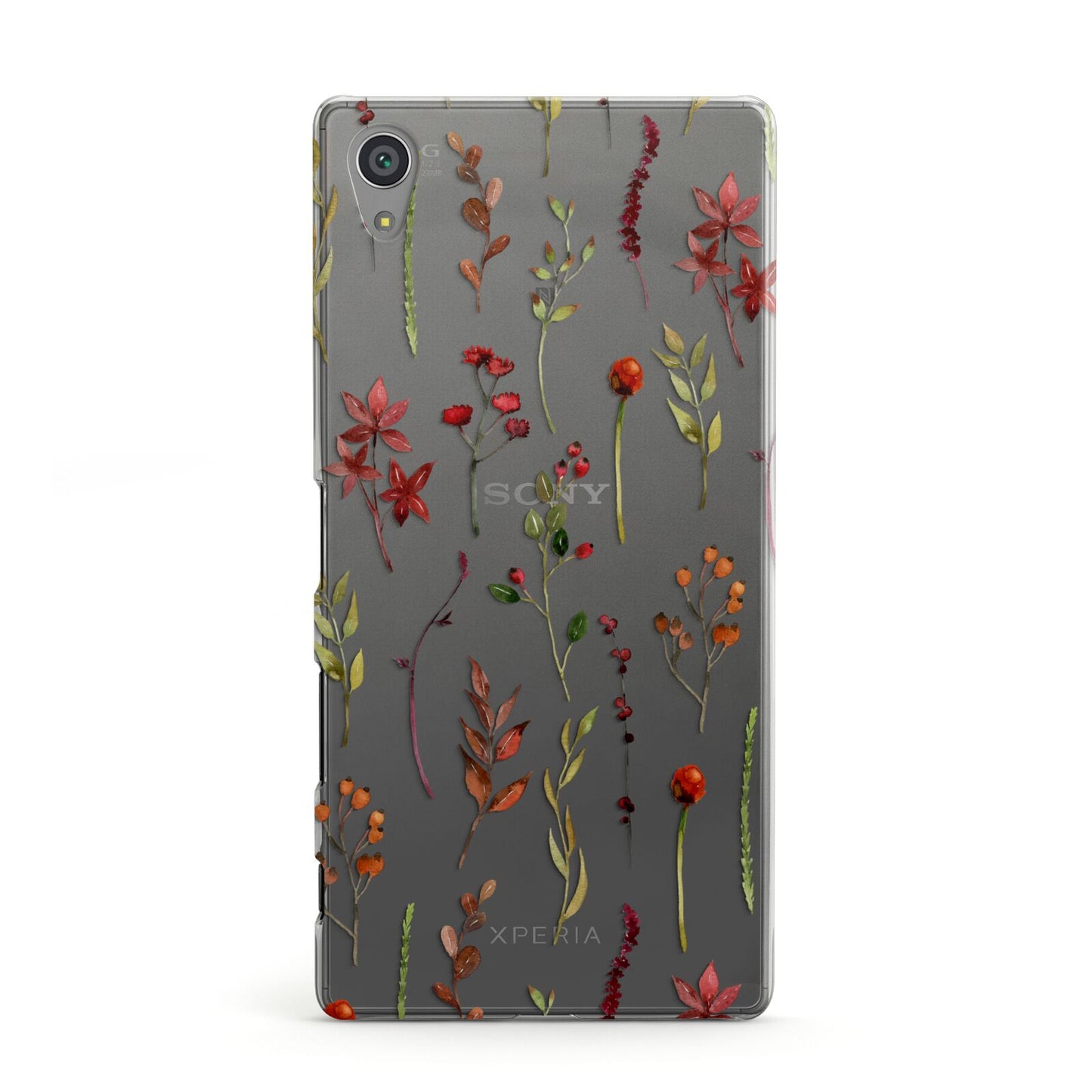 Watercolour Flowers and Foliage Sony Xperia Case