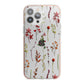 Watercolour Flowers and Foliage iPhone 13 Pro Max TPU Impact Case with Pink Edges