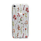 Watercolour Flowers and Foliage iPhone 7 Bumper Case on Silver iPhone