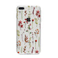 Watercolour Flowers and Foliage iPhone 8 Plus Bumper Case on Silver iPhone