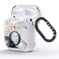 Watercolour Monogram AirPods Clear Case Side Image