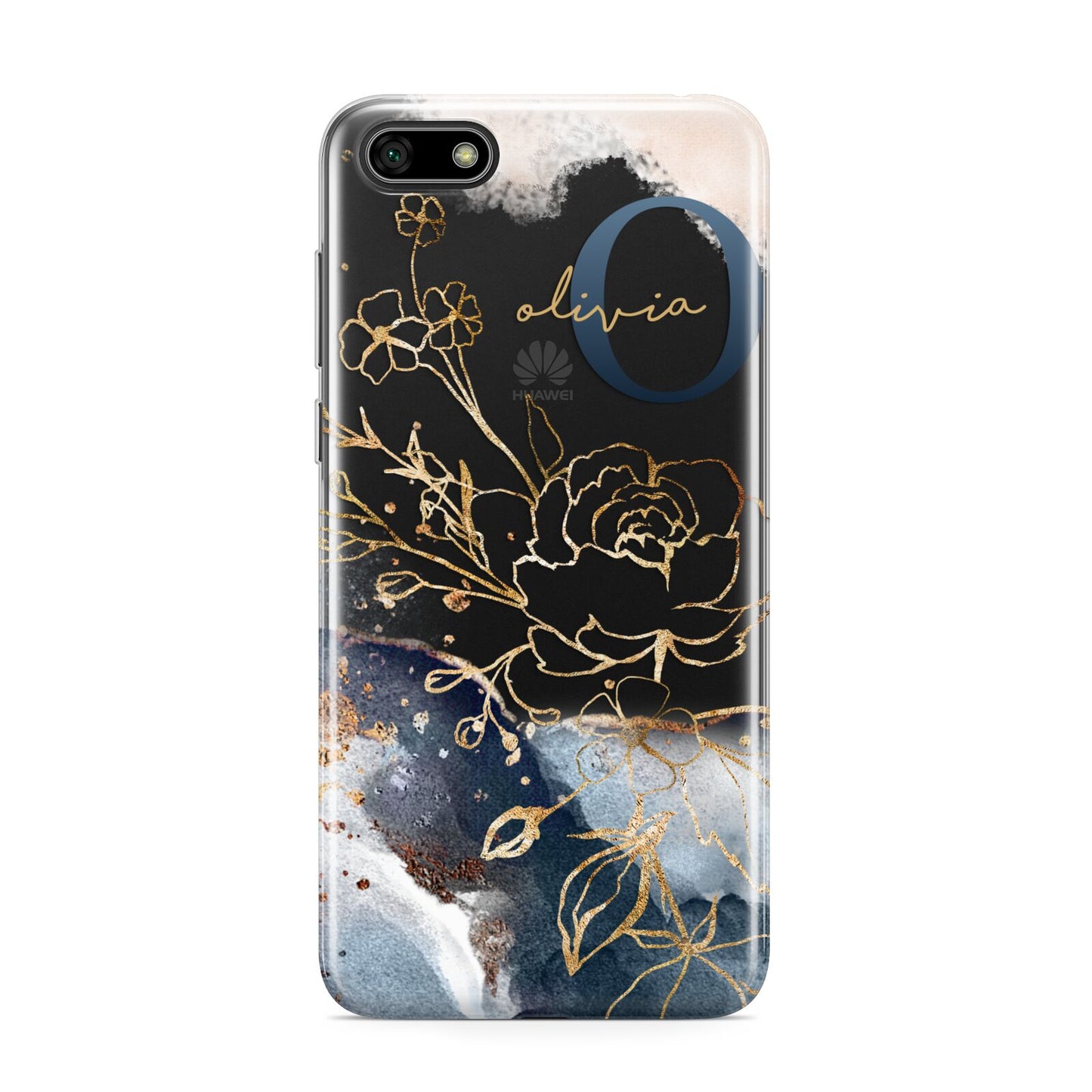 Watercolour Monogram Huawei Y5 Prime 2018 Phone Case
