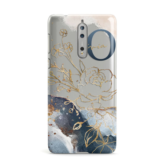 Watercolour Monogram Nokia Case