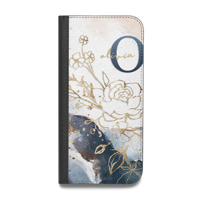 Watercolour Monogram Vegan Leather Flip Samsung Case