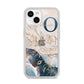 Watercolour Monogram iPhone 14 Clear Tough Case Starlight