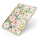 Watercolour Peonies Roses and Foliage Apple iPad Case on Gold iPad Side View