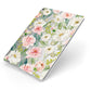 Watercolour Peonies Roses and Foliage Apple iPad Case on Silver iPad Side View