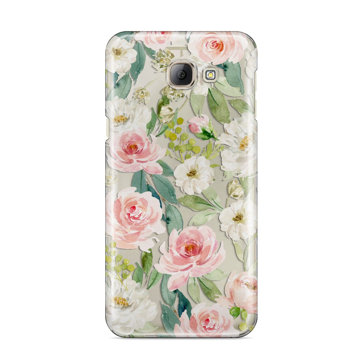 Watercolour Peonies Roses and Foliage Samsung Galaxy A8 2016 Case