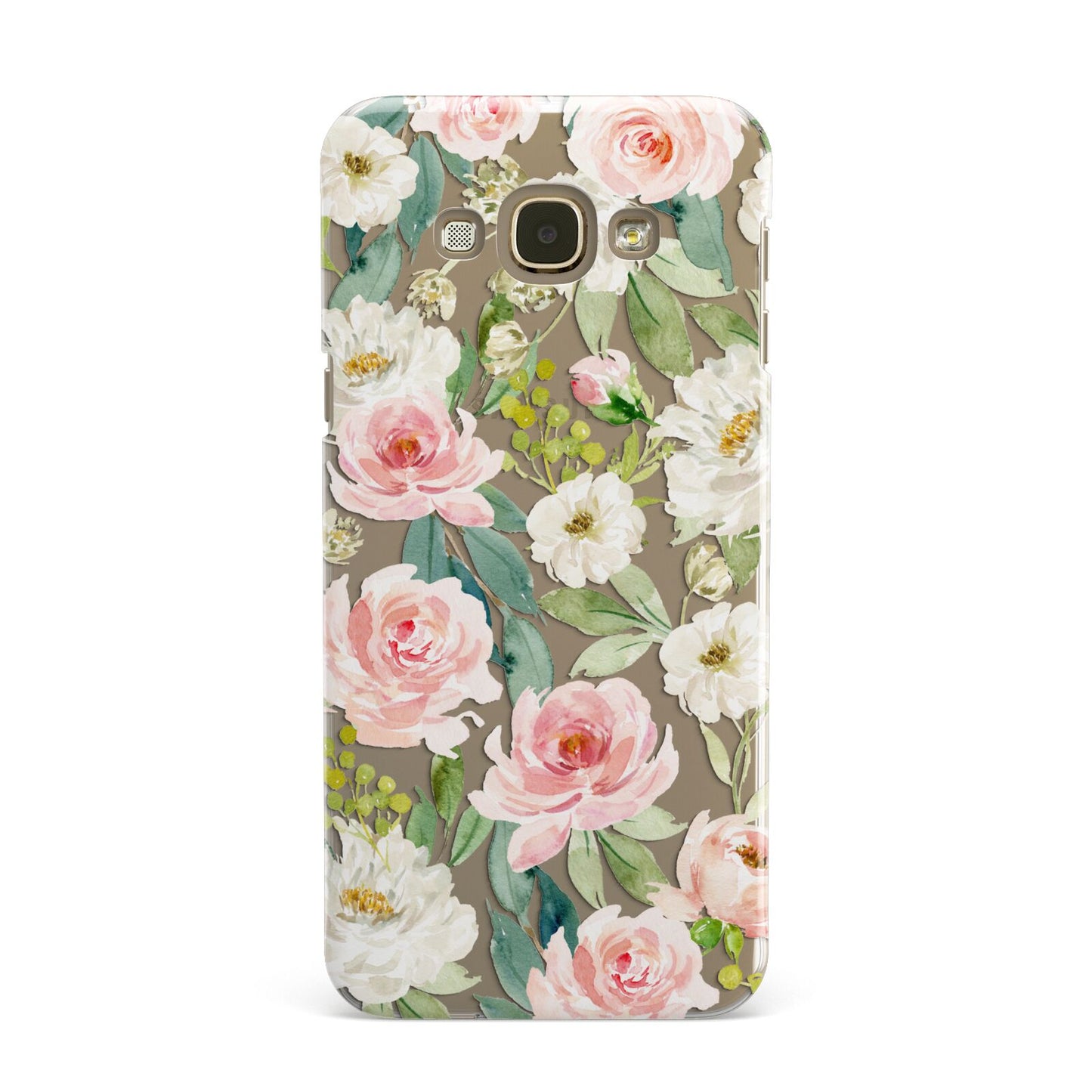 Watercolour Peonies Roses and Foliage Samsung Galaxy A8 Case