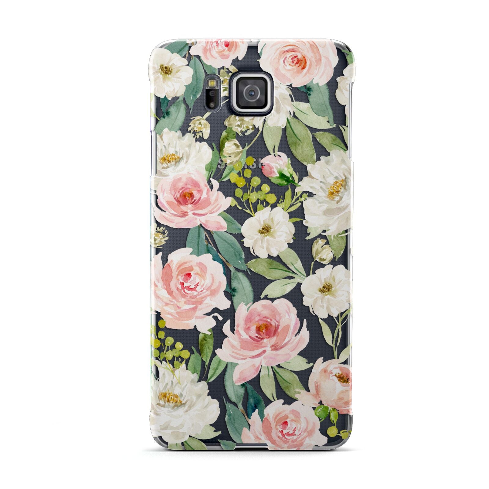 Watercolour Peonies Roses and Foliage Samsung Galaxy Alpha Case