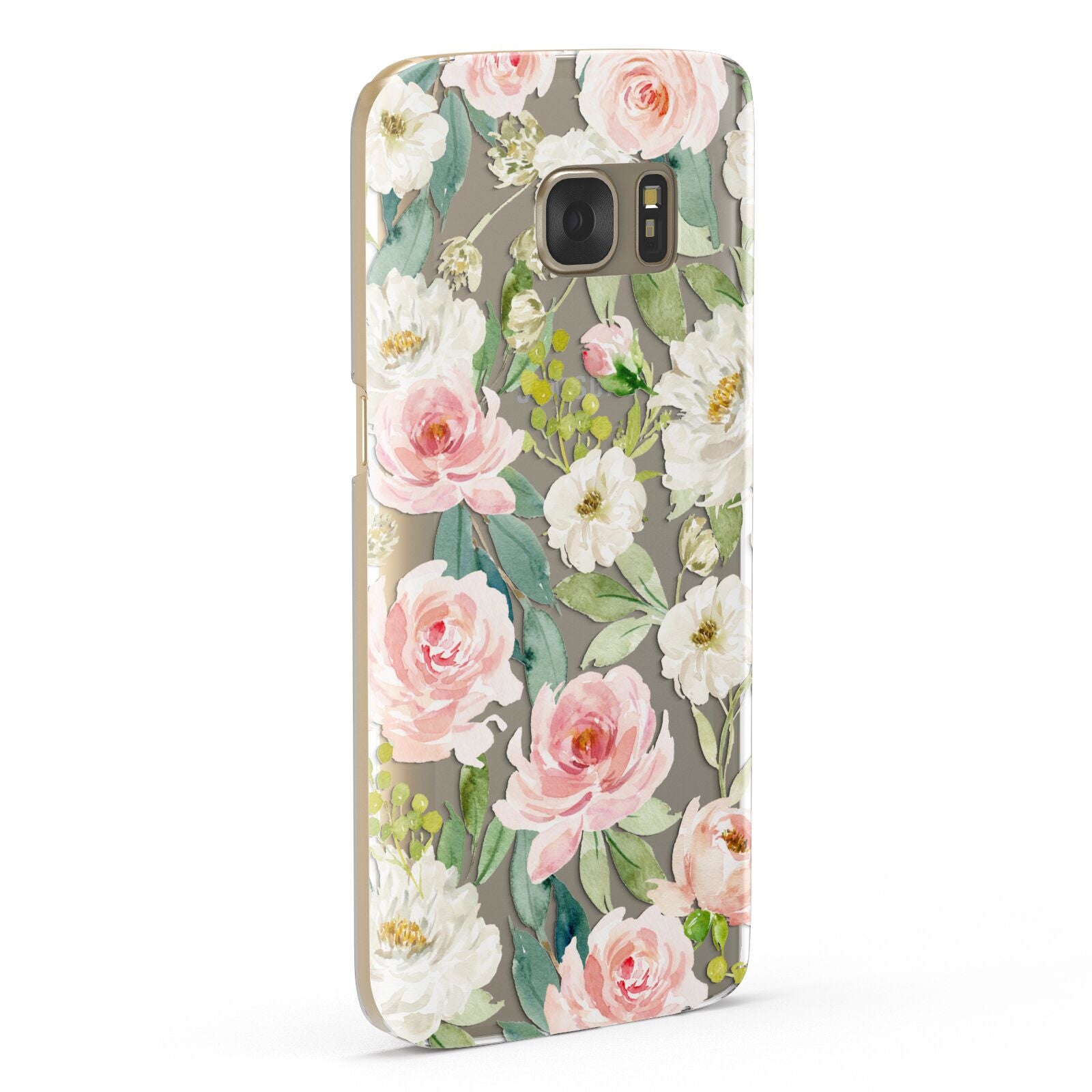 Watercolour Peonies Roses and Foliage Samsung Galaxy Case Fourty Five Degrees
