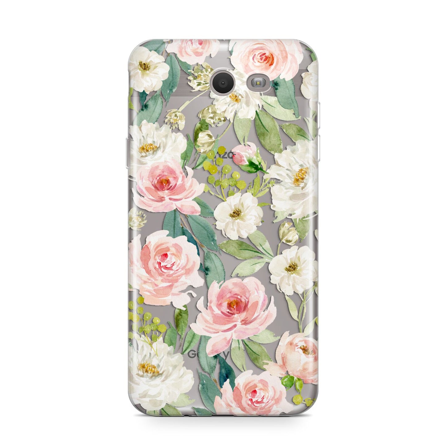 Watercolour Peonies Roses and Foliage Samsung Galaxy J7 2017 Case