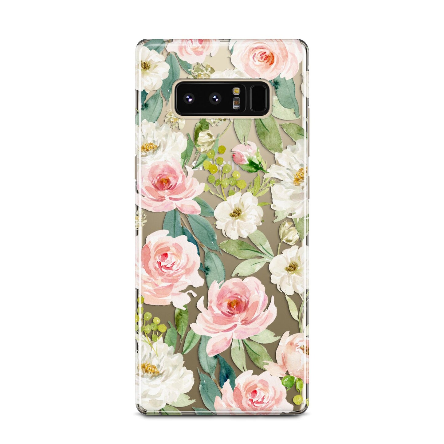 Watercolour Peonies Roses and Foliage Samsung Galaxy Note 8 Case