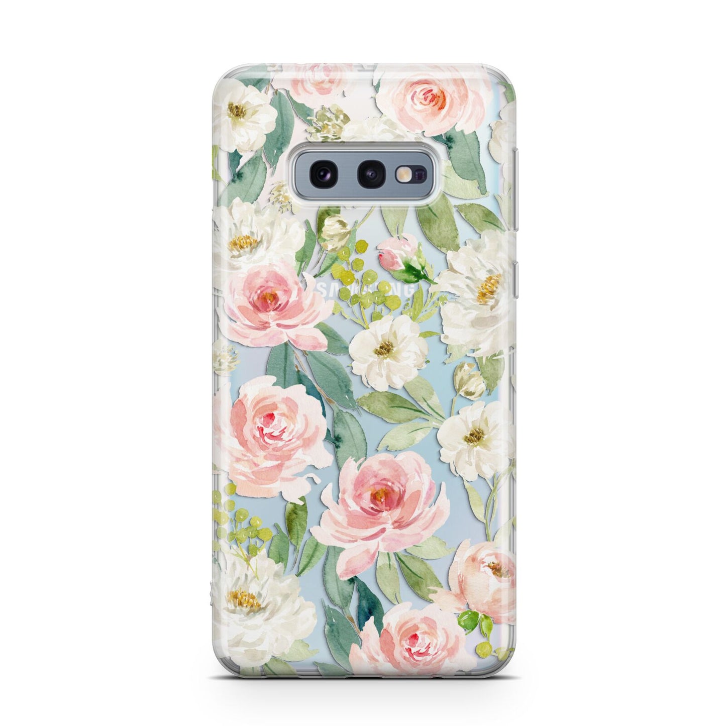 Watercolour Peonies Roses and Foliage Samsung Galaxy S10E Case