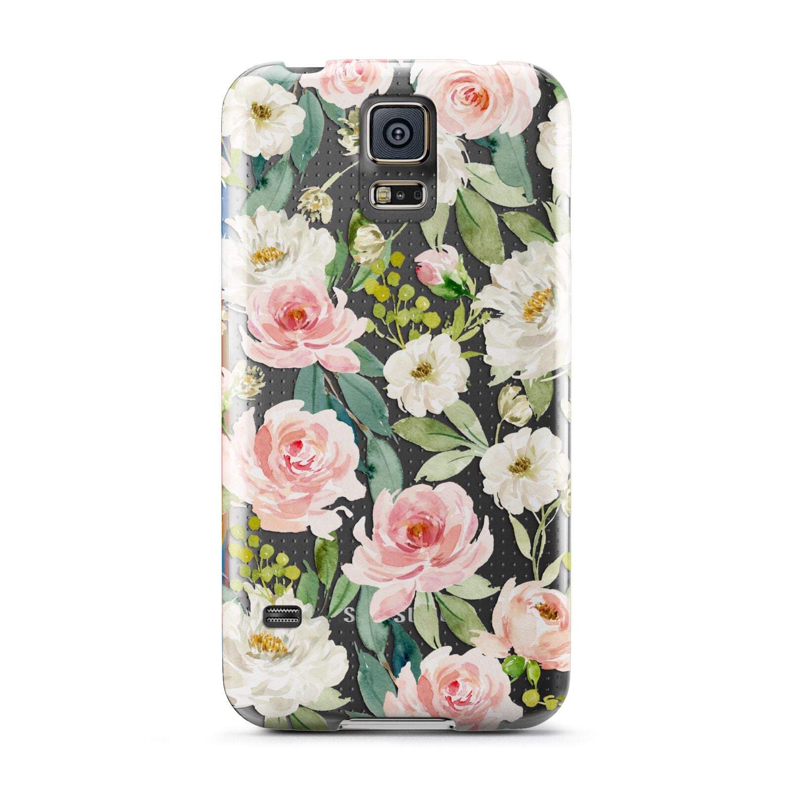 Watercolour Peonies Roses and Foliage Samsung Galaxy S5 Case