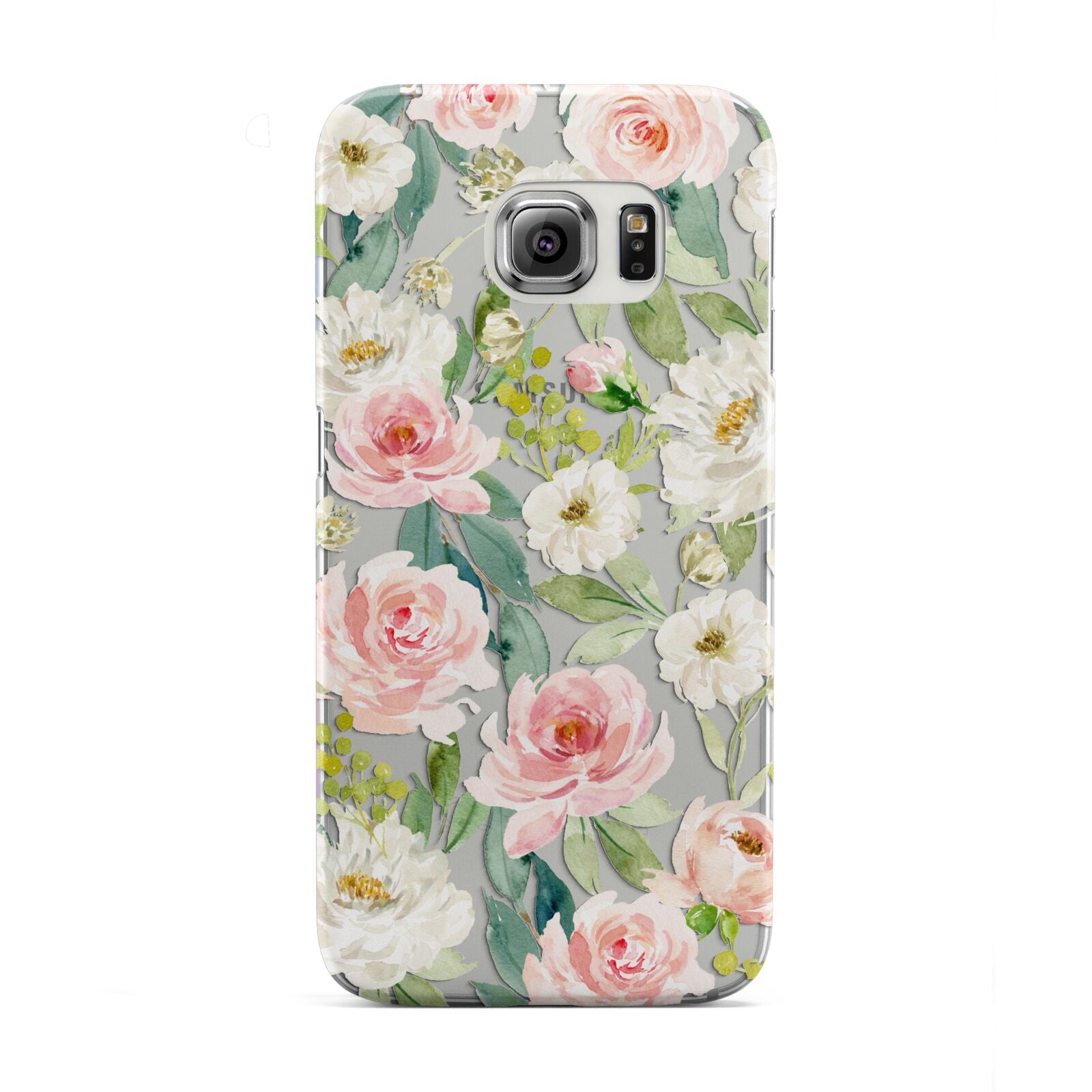 Watercolour Peonies Roses and Foliage Samsung Galaxy S6 Edge Case