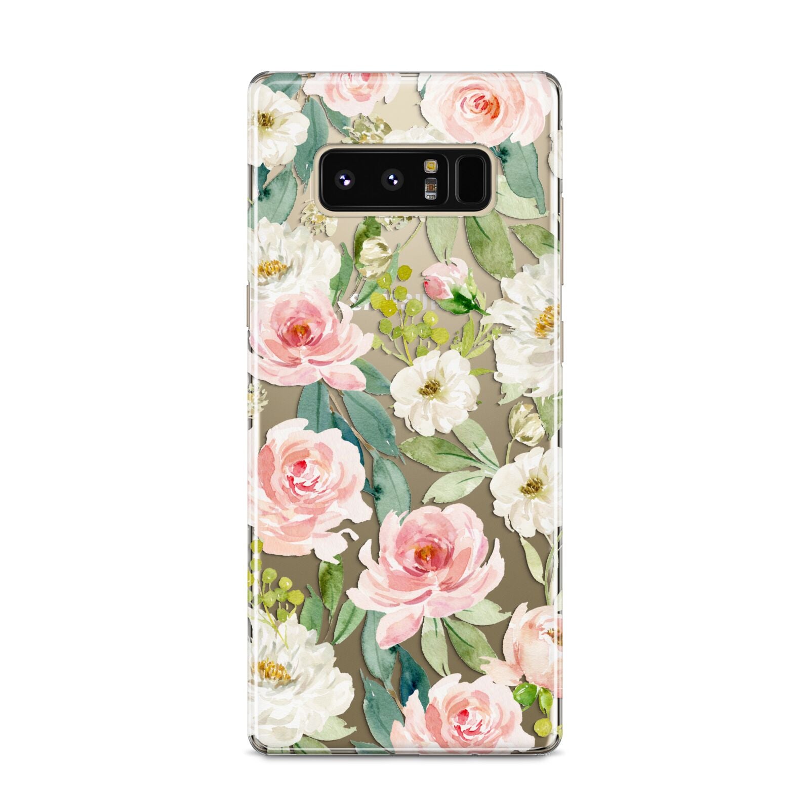Watercolour Peonies Roses and Foliage Samsung Galaxy S8 Case