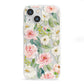 Watercolour Peonies Roses and Foliage iPhone 13 Mini Clear Bumper Case