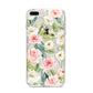 Watercolour Peonies Roses and Foliage iPhone 8 Plus Bumper Case on Silver iPhone