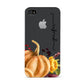 Watercolour Pumpkins with Black Vertical Text Apple iPhone 4s Case