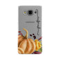 Watercolour Pumpkins with Black Vertical Text Samsung Galaxy A3 Case