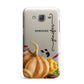 Watercolour Pumpkins with Black Vertical Text Samsung Galaxy J7 Case