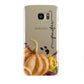 Watercolour Pumpkins with Black Vertical Text Samsung Galaxy S7 Edge Case
