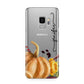 Watercolour Pumpkins with Black Vertical Text Samsung Galaxy S9 Case