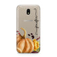 Watercolour Pumpkins with Black Vertical Text Samsung J5 2017 Case