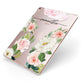 Watercolour Roses Personalised Name Apple iPad Case on Rose Gold iPad Side View