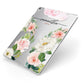 Watercolour Roses Personalised Name Apple iPad Case on Silver iPad Side View