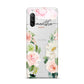 Watercolour Roses Personalised Name Sony Xperia 10 III Case