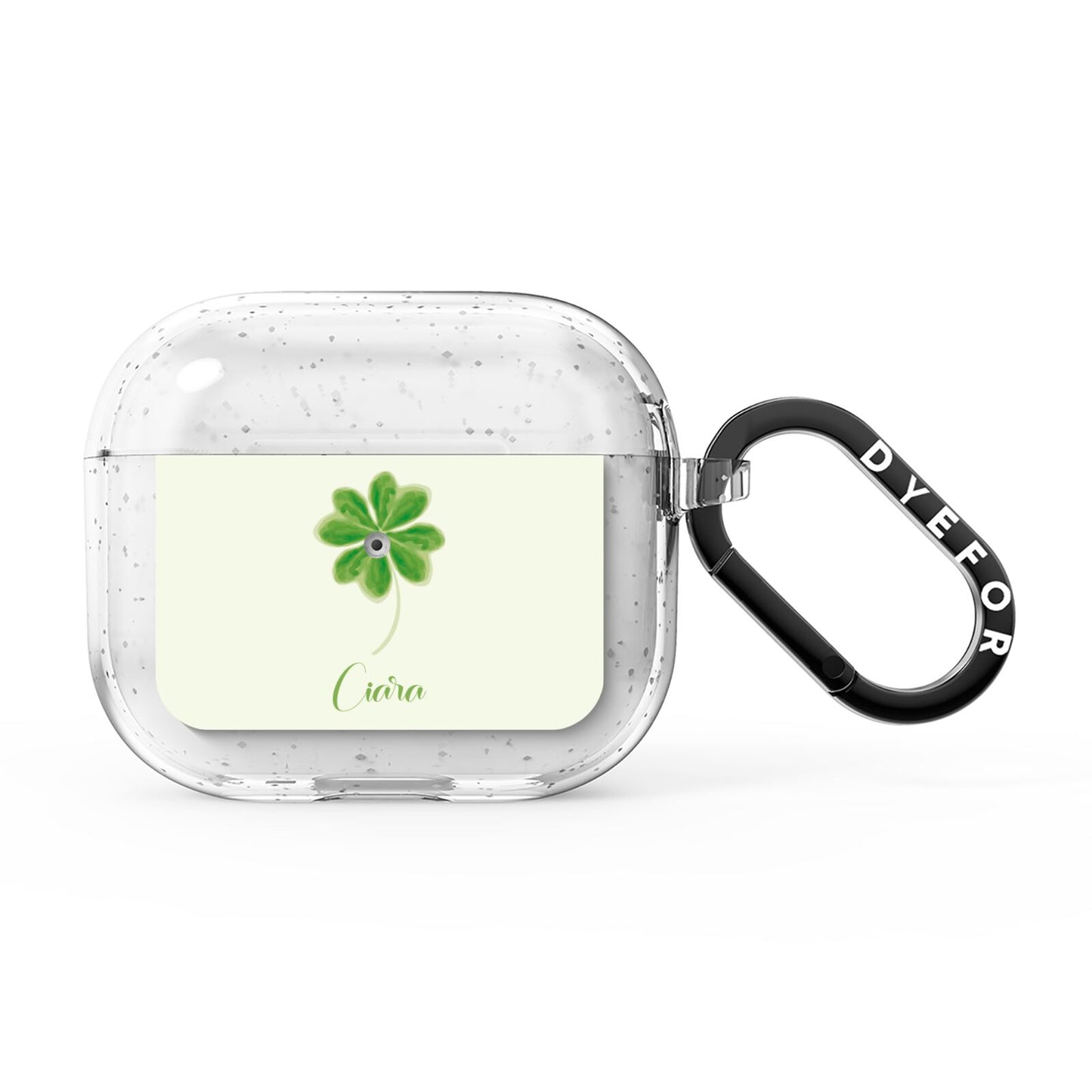 Watercolour Shamrock Custom AirPods Glitter Case 3rd Gen