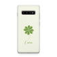 Watercolour Shamrock Custom Samsung Galaxy S10 Plus Case