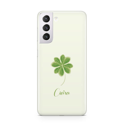Watercolour Shamrock Custom Samsung S21 Case