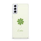 Watercolour Shamrock Custom Samsung S21 Plus Case