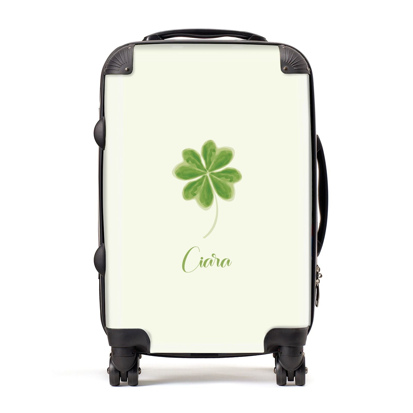 Watercolour Shamrock Custom Suitcase