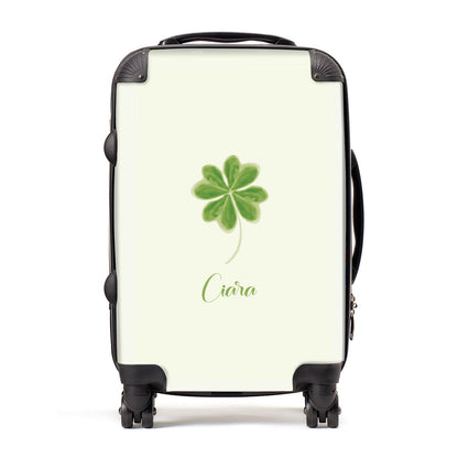 Watercolour Shamrock Custom Suitcase