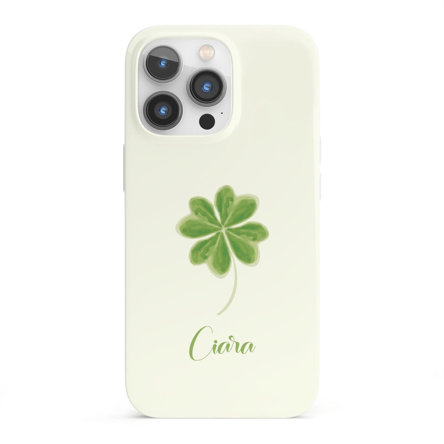 Watercolour Shamrock Custom iPhone 13 Pro Full Wrap 3D Snap Case