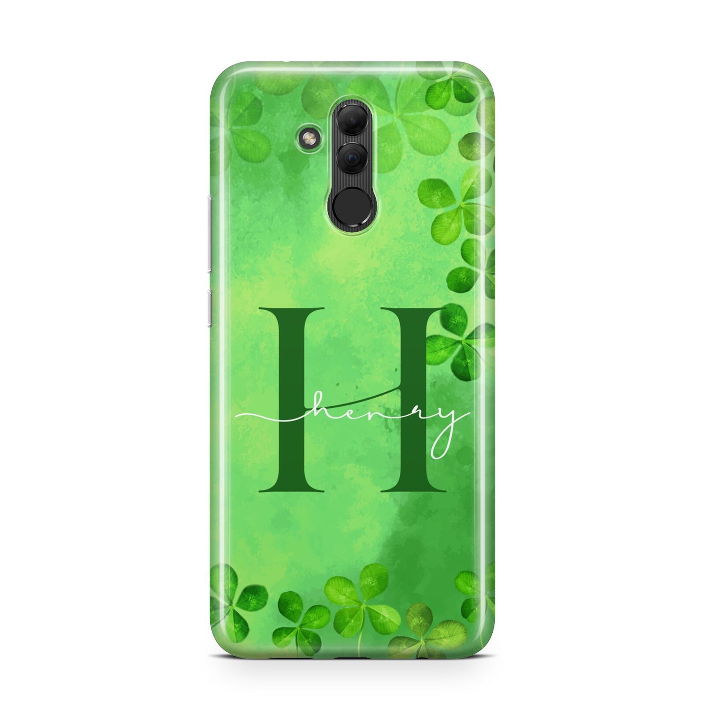 Watercolour Shamrock Pattern Name Huawei Mate 20 Lite