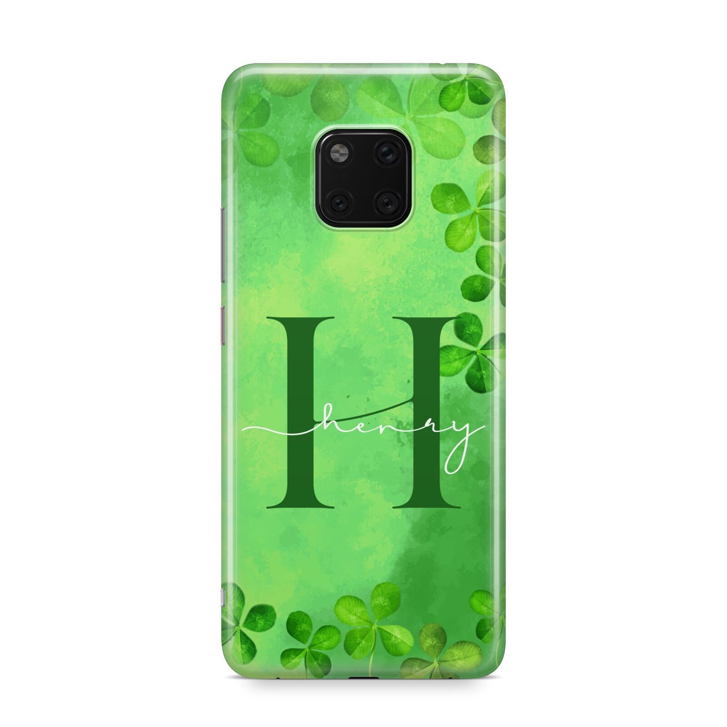 Watercolour Shamrock Pattern Name Huawei Mate 20 Pro Phone Case