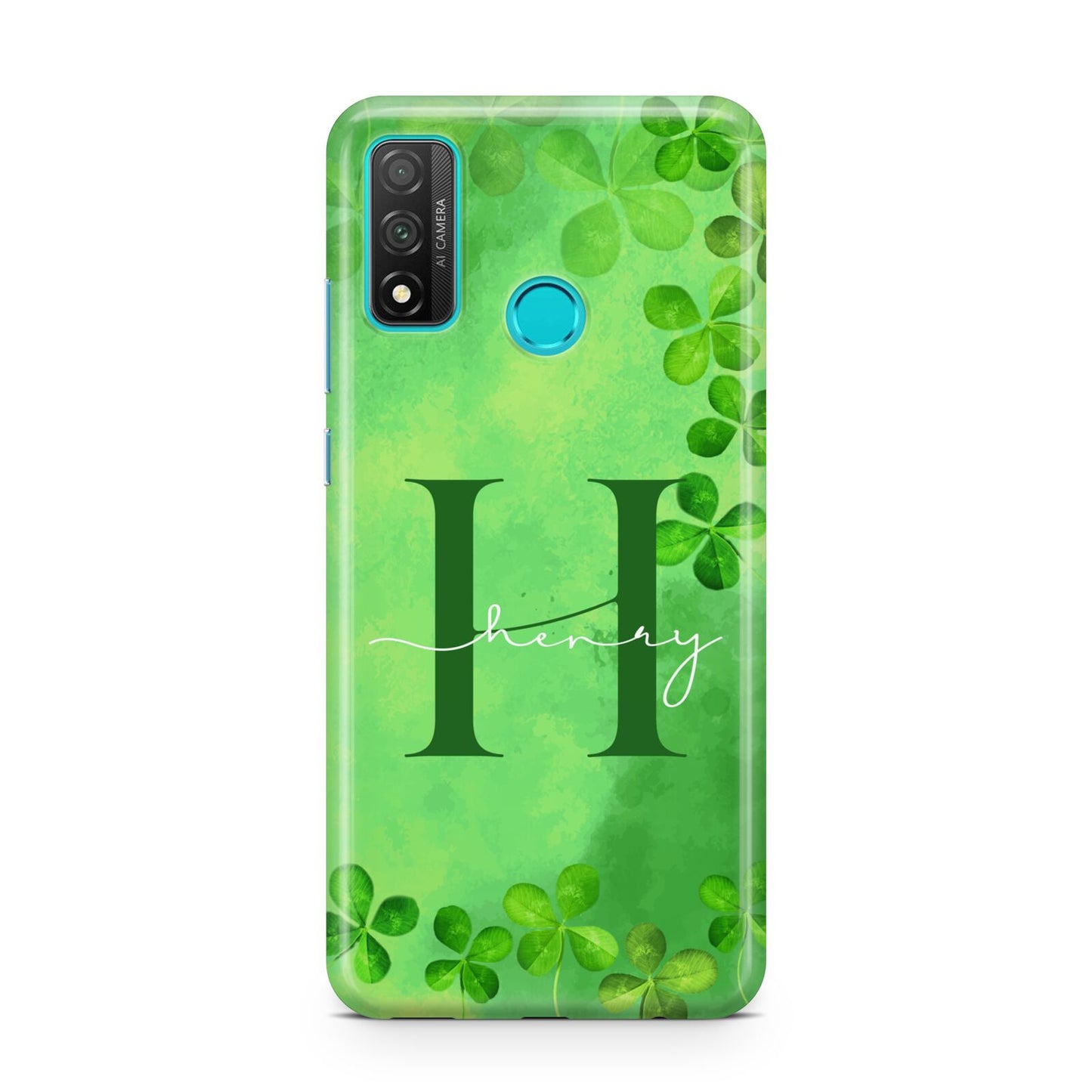 Watercolour Shamrock Pattern Name Huawei P Smart 2020