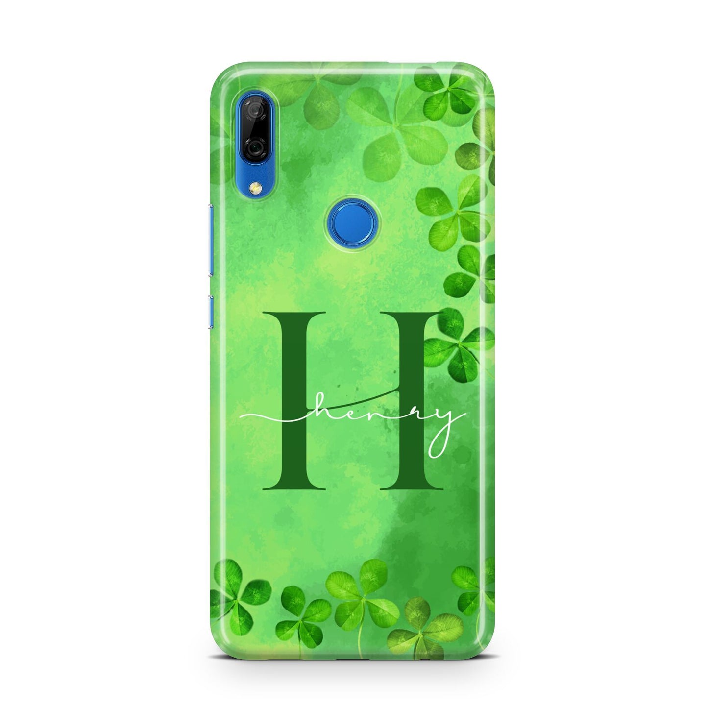 Watercolour Shamrock Pattern Name Huawei P Smart Z