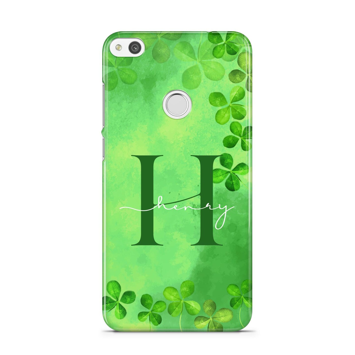 Watercolour Shamrock Pattern Name Huawei P8 Lite Case