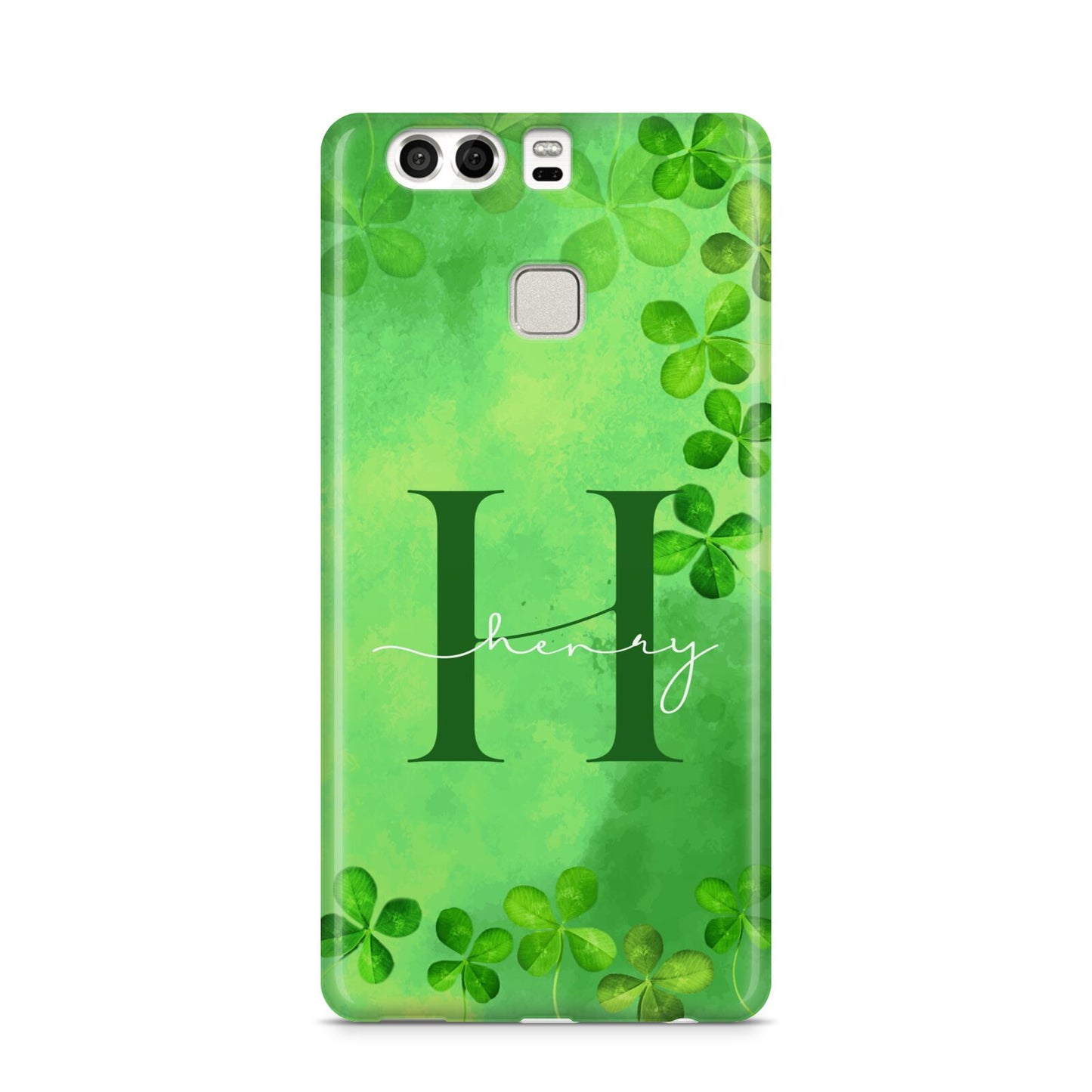 Watercolour Shamrock Pattern Name Huawei P9 Case