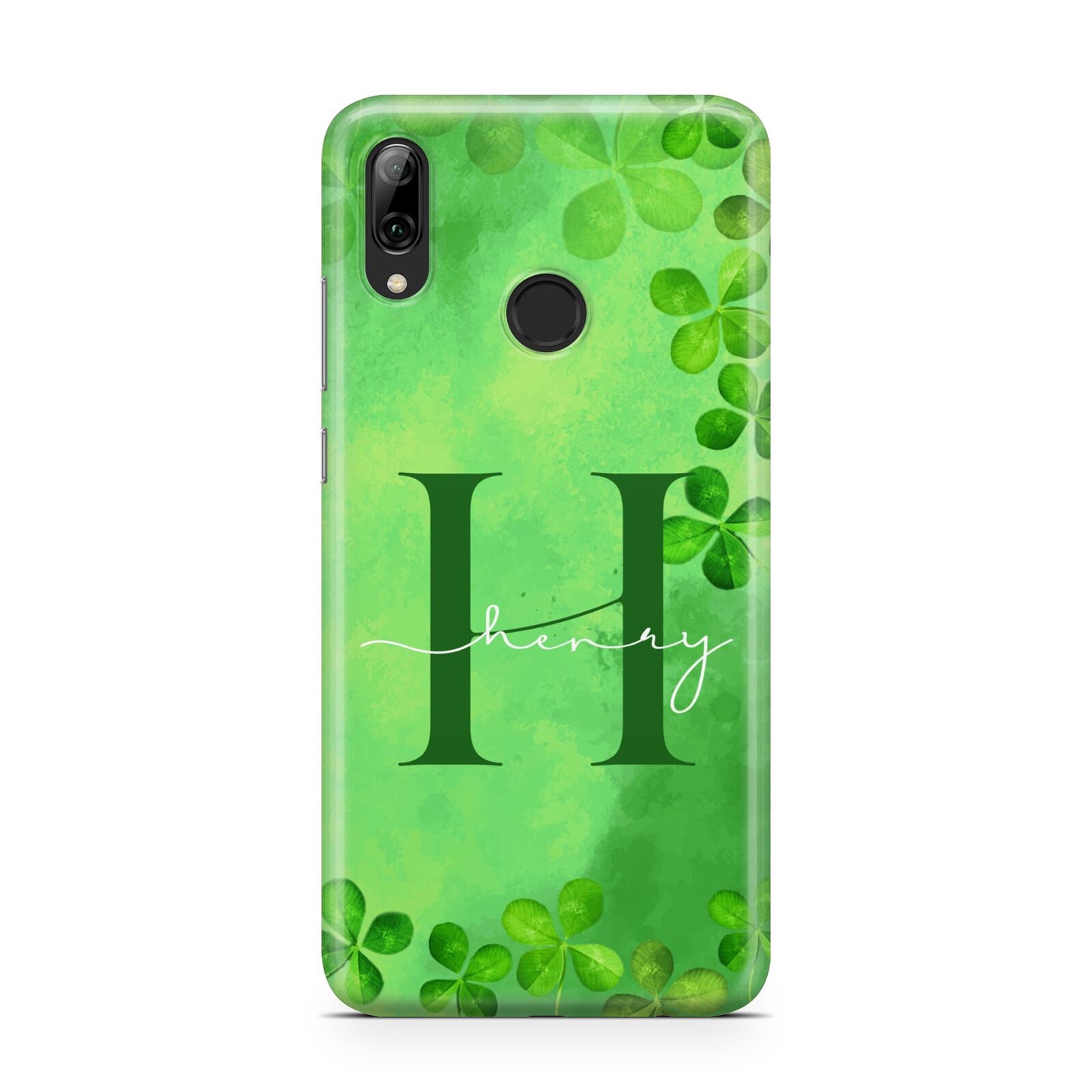 Watercolour Shamrock Pattern Name Huawei Y7 2019
