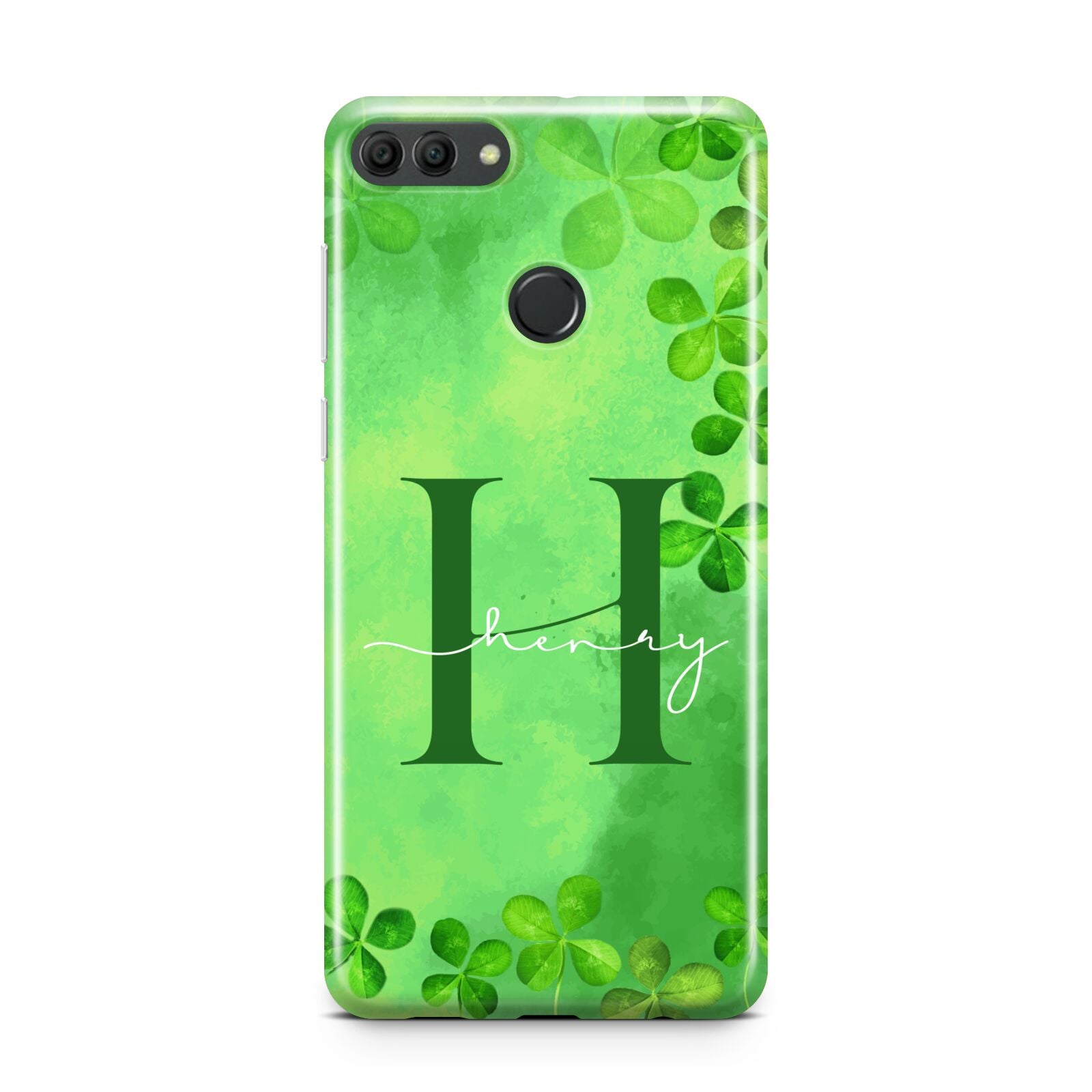 Watercolour Shamrock Pattern Name Huawei Y9 2018
